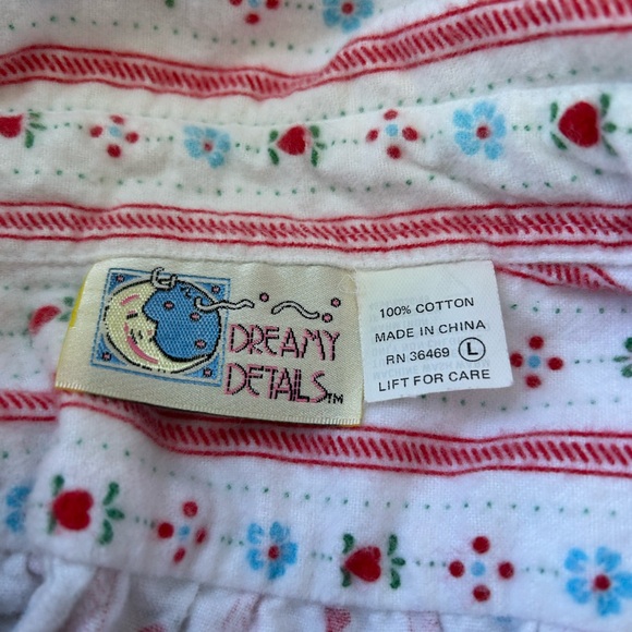 Dreamy Details 100% Cotton Flannel Nightgown with Lanz Tyrolean-Like Design - Picture 5 of 6